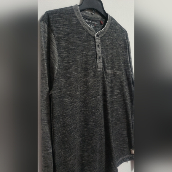 🏷️[5x$20] New American Republic Gray Men Top / Size L - Picture 2 of 7